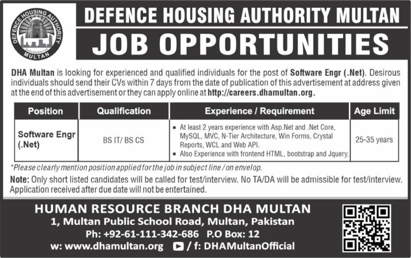 Apply Online for District Health Authority DHA Multan Jobs 2023