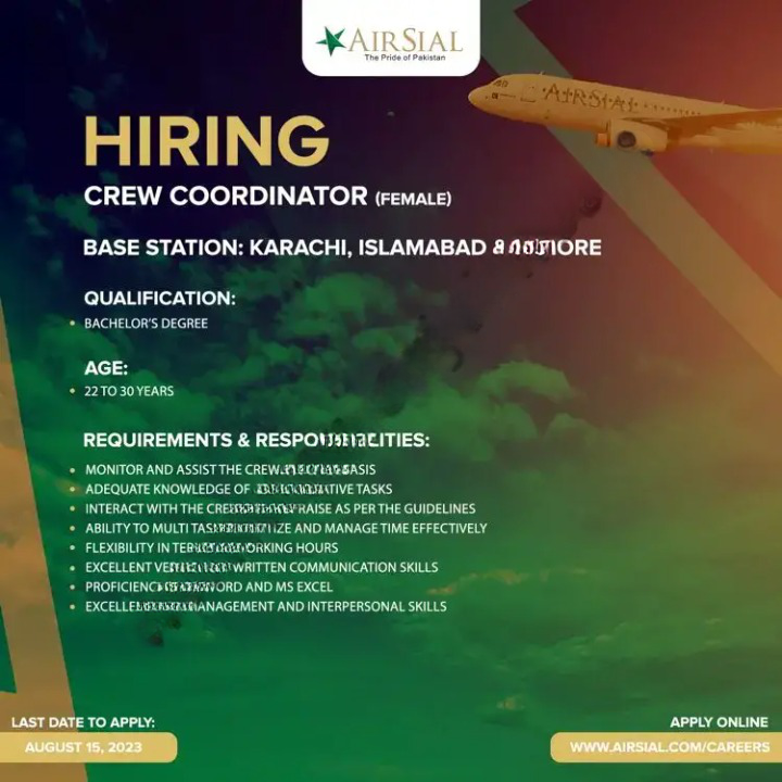 Apply Online For AirSial Limited Jobs