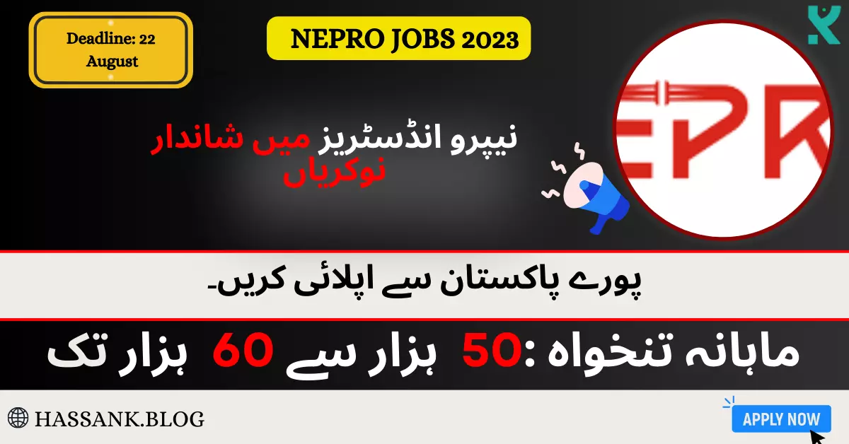 NEPRO Industries Islamabad Jobs