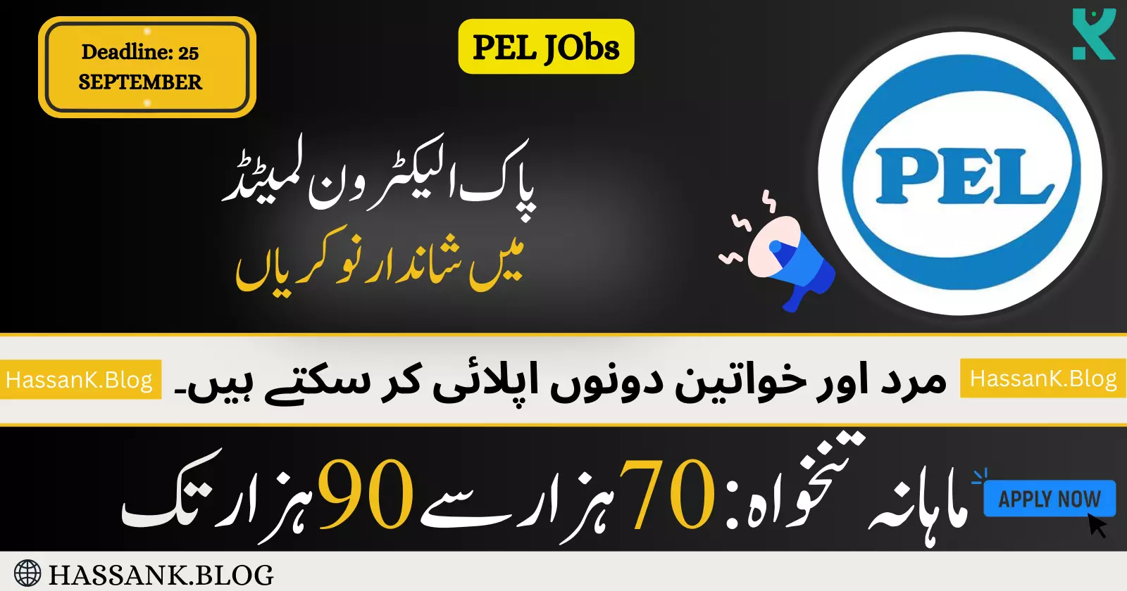 Apply Online for Pak Elektron Limited PEL Jobs