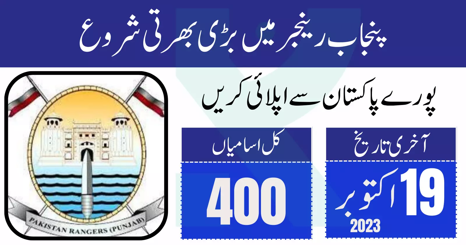Punjab Ranger Jobs 2023 Apply Online Now